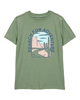 Kid Search For Adventure Short-Sleeve Graphic Tee - Green
