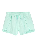 Kid Silky Swift Shorts - Turquoise
