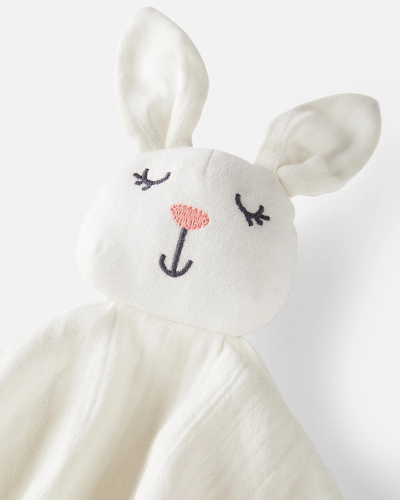 Baby Organic Cotton Muslin Bunny Lovey