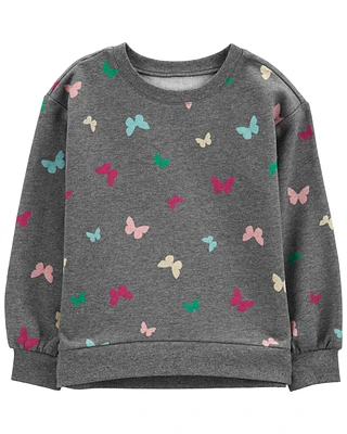 Kid Butterfly Fleece Sweatshirt