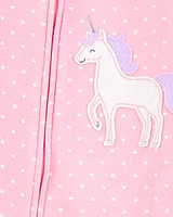 Baby 1-Piece Unicorn Cotton Footie Pyjamas