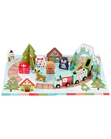 Holiday Wooden Train Set