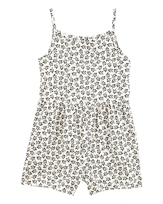 Kid Floral Tank Romper