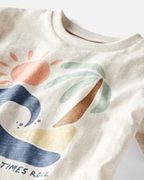 Baby Organic Cotton Beach-Print Tee