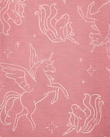 Girls 2-Pack Unicorn Nightgowns - Pink