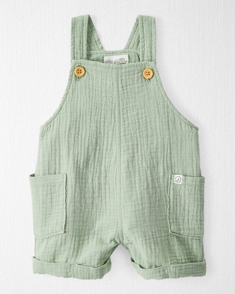 Baby Organic Cotton Gauze Shortalls