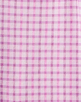 Kid 2-Piece Long-Sleeve Tee & Plaid Dress Set