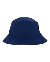 Toddler Reversible Solid Swim Bucket Hat - Blue