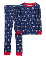 Kid 2-Piece Christmas Mickey 100% Snug Fit Cotton Pyjamas