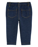 Baby Pull-On Faux Denim Pants