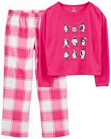 2-Piece Penguin Cotton & Fleece Pyjamas