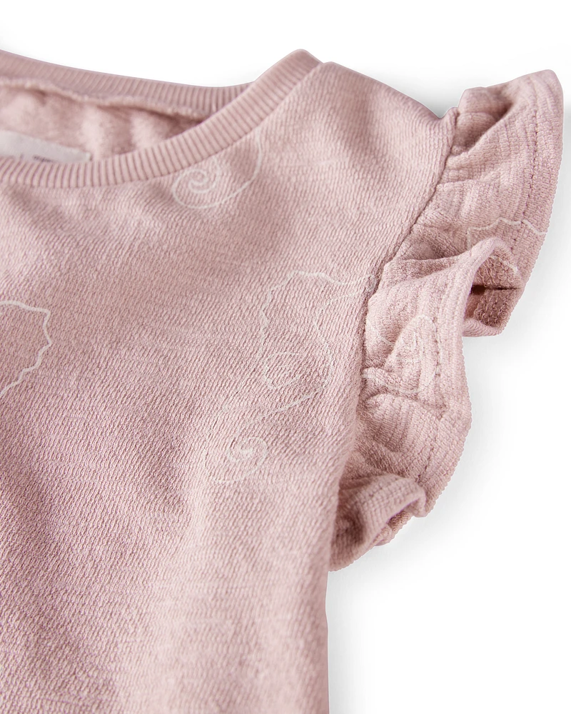 Toddler 2-Piece Organic Cotton Knit Seahorse-Print Set