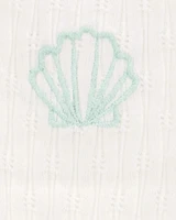 Toddler Seashell Ribbed Tank Top
