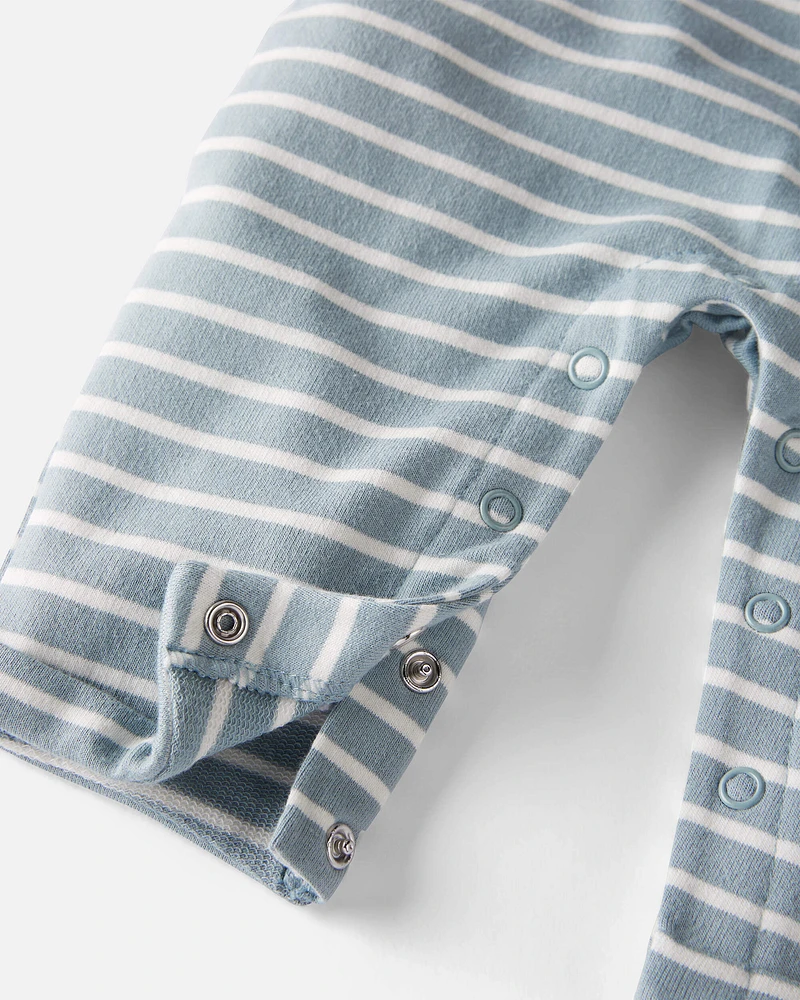 Baby Striped Organic Cotton Jumpsuit