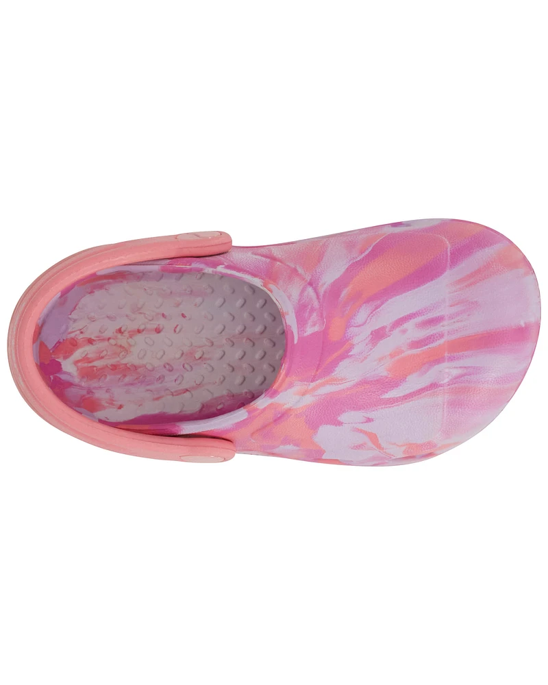 Toddler Tie-Dye Light-Up Rubber Clogs