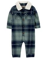 Baby Plaid Flannel Jumpsuit