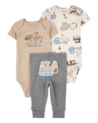 Baby 3-Piece Construction Little Character Set