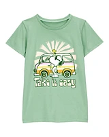 Kid Peanuts™ Snoopy Short-Sleeve Graphic Tee - Green