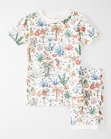 Baby Organic Cotton Pyjamas Set Tropical Print