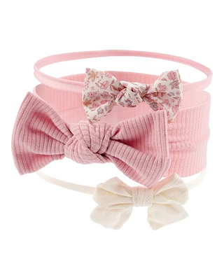 Baby 3-Pack Bow Headwraps