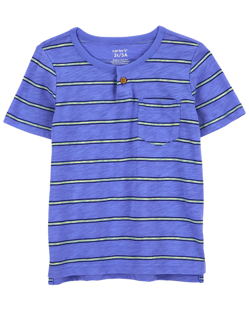 Toddler Striped Pocket Tee