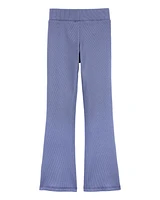 Kid 
High-Rise Ribbed Flare Pants