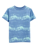 Kid Tie-Dye Cotton-Blend Tee - Blue