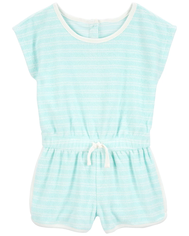 Striped Terry Romper