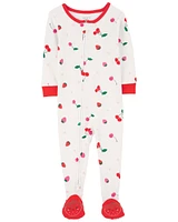 Strawberry Print Sleeper Pyjamas