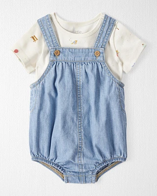 Baby Organic Cotton Chambray Bubble Set