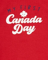Baby My First Canada Day Bodysuit - Red