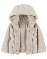 Baby Faux Fur Hooded Jacket