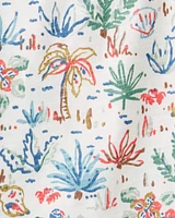 Toddler 2-Pack Organic Cotton Tropical Knit Tanks
