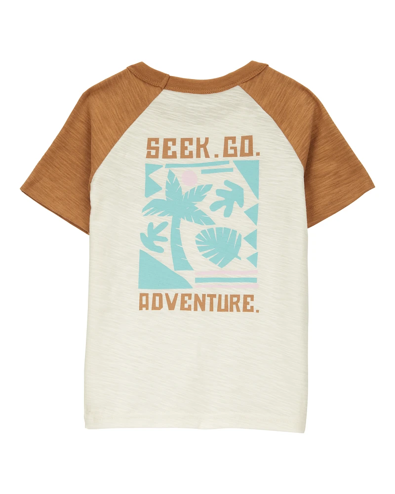 Baby Cotton Short-Sleeve Tee - Brown