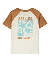 Baby Cotton Short-Sleeve Tee - Brown