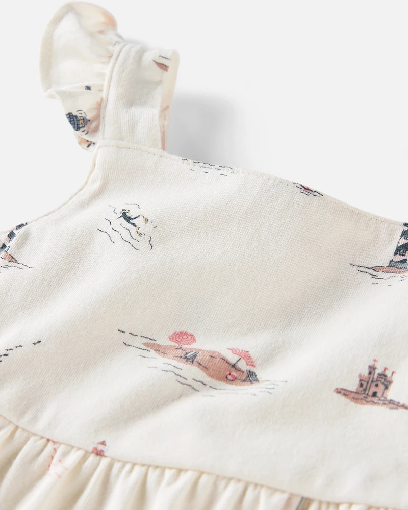 Baby Organic Cotton Coastal-Print Dress