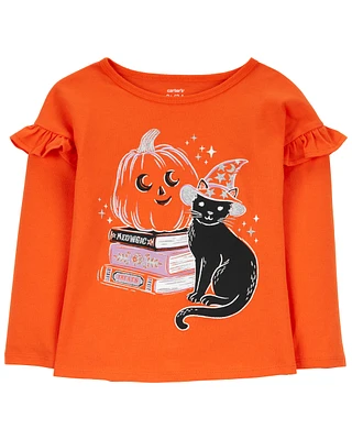 Baby Halloween Cat Flutter Tee