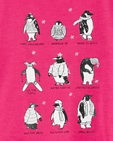 2-Piece Penguin Cotton & Fleece Pyjamas