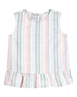 Toddler Striped Sleeveless Fashion Top