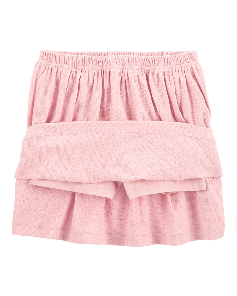 Kid 2-Piece Top & Skort Set - Pink
