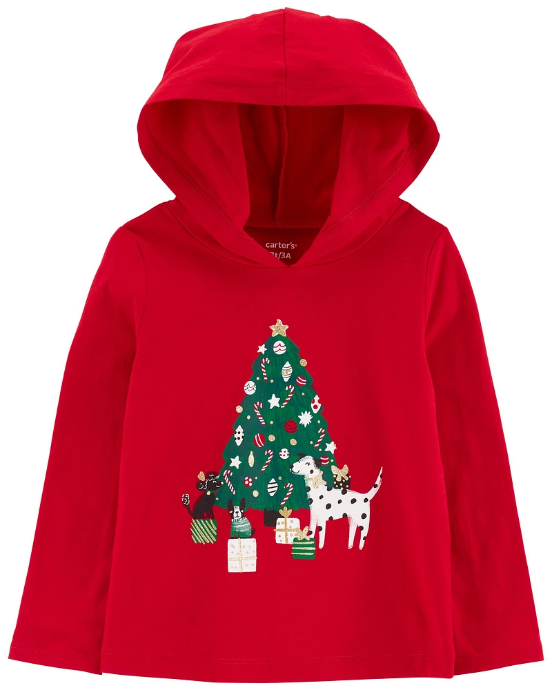 Christmas Tree Hooded Tee