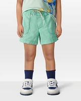 Toddler Pull-On Twill Shorts - Turquoise