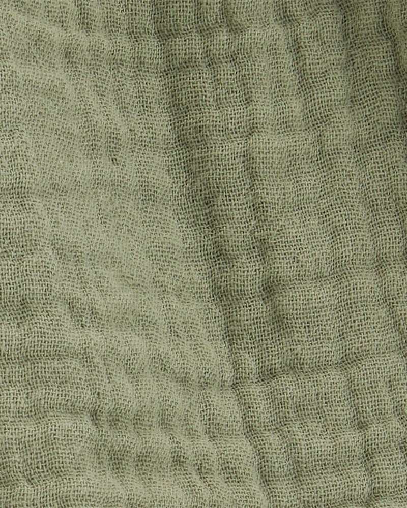 Baby Ruffle Gauze Shorts - Green