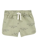 Baby 3-Piece Alligator Outfit Set - Green/Grey