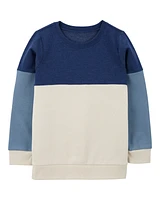 Kid Colourblock Fleece Sweatshirt