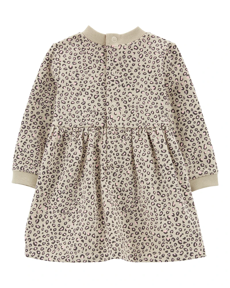 Baby Cheetah Print Fleece Dress