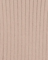 Kid Ribbed Long-Sleeve Sweater - Brown