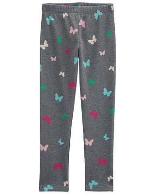 Butterfly Cozy Fleece Leggings