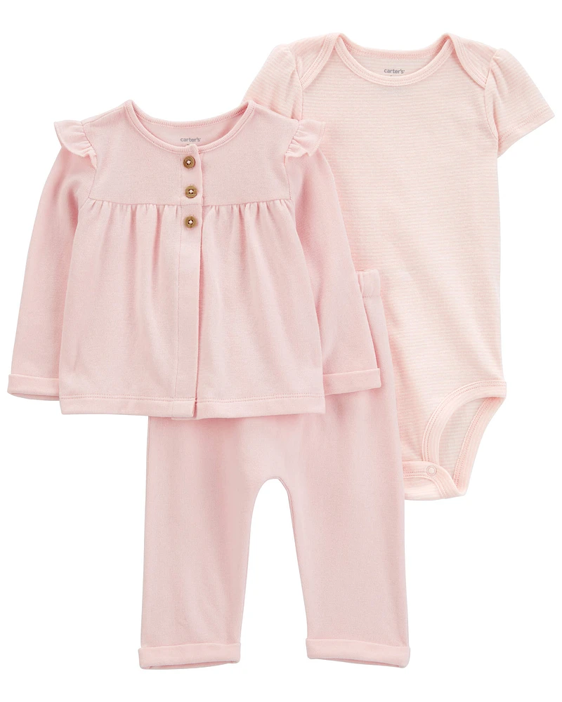 Baby 3-Piece Little Cardigan Set