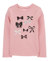 Kid Bow Long-Sleeve Graphic Tee